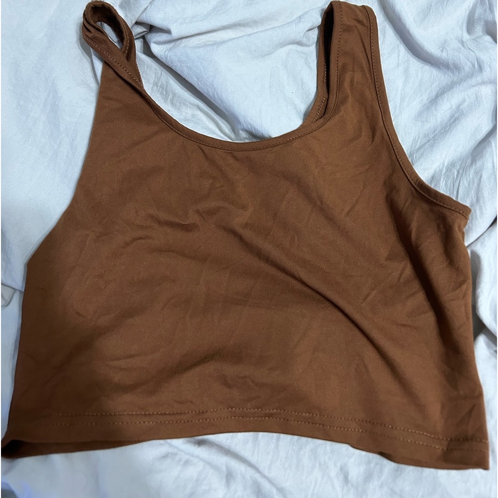 SHEIN black and cream crop